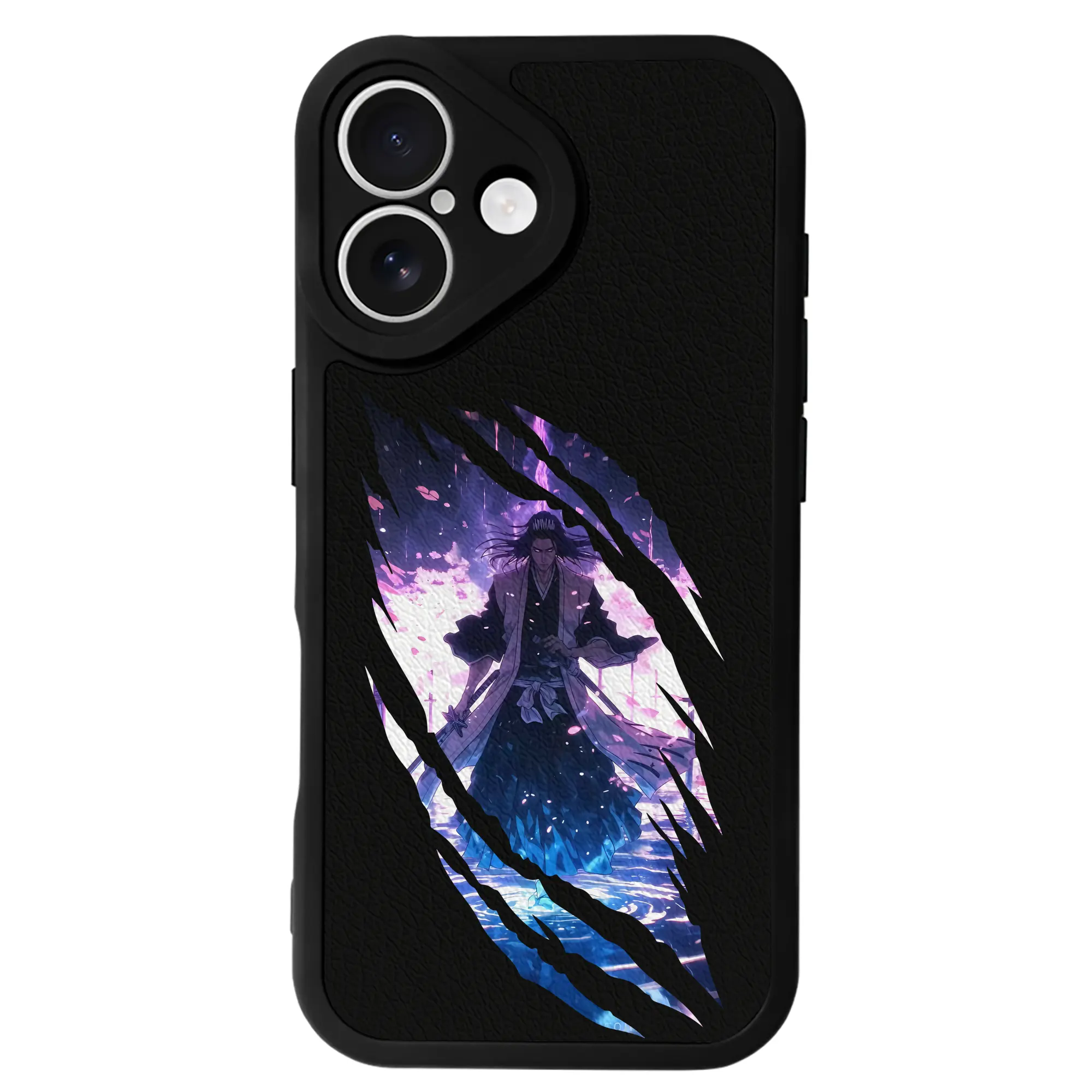 ブリーチ グッズ,朽木 白哉 - IPhone 16シリーズ対応 ・ シリコンスマホケース ・ レザー調 ・ 高精度フィット ・ 耐衝撃 ・ ワイヤレス充電対応 ・ 精密カット